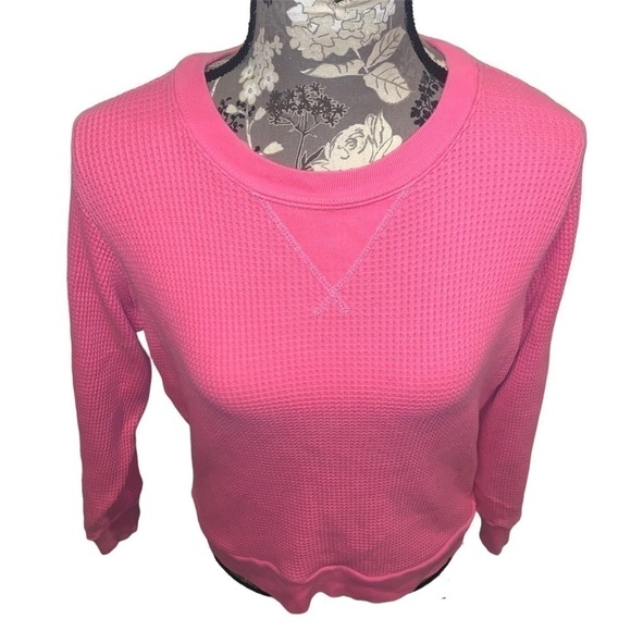 J. CREW Thermal Pink Long Sleeve size XS Barbiecore - Picture 3 of 8